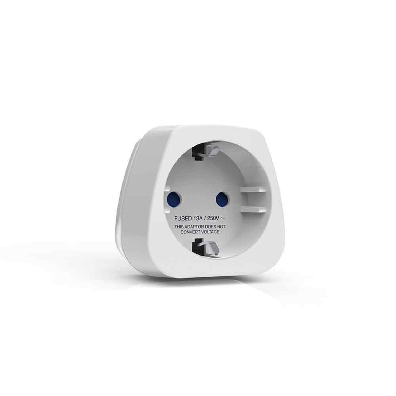 TravelBlue Travel Adaptor Europe to USA white