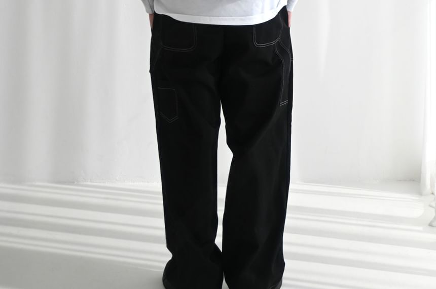 SeoulPop - Sweatshirt met losse pasvorm en letters