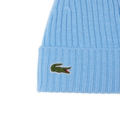Bonnet homme en laine peignée côtelée LACOSTE