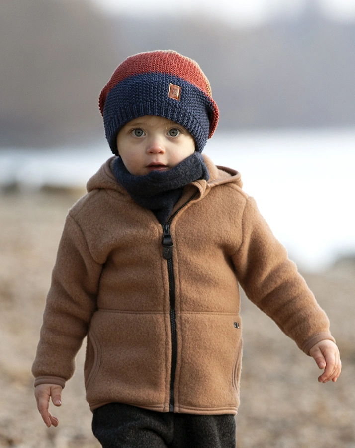 Wollfleece-Schlupfschal  CUDDLE in marine