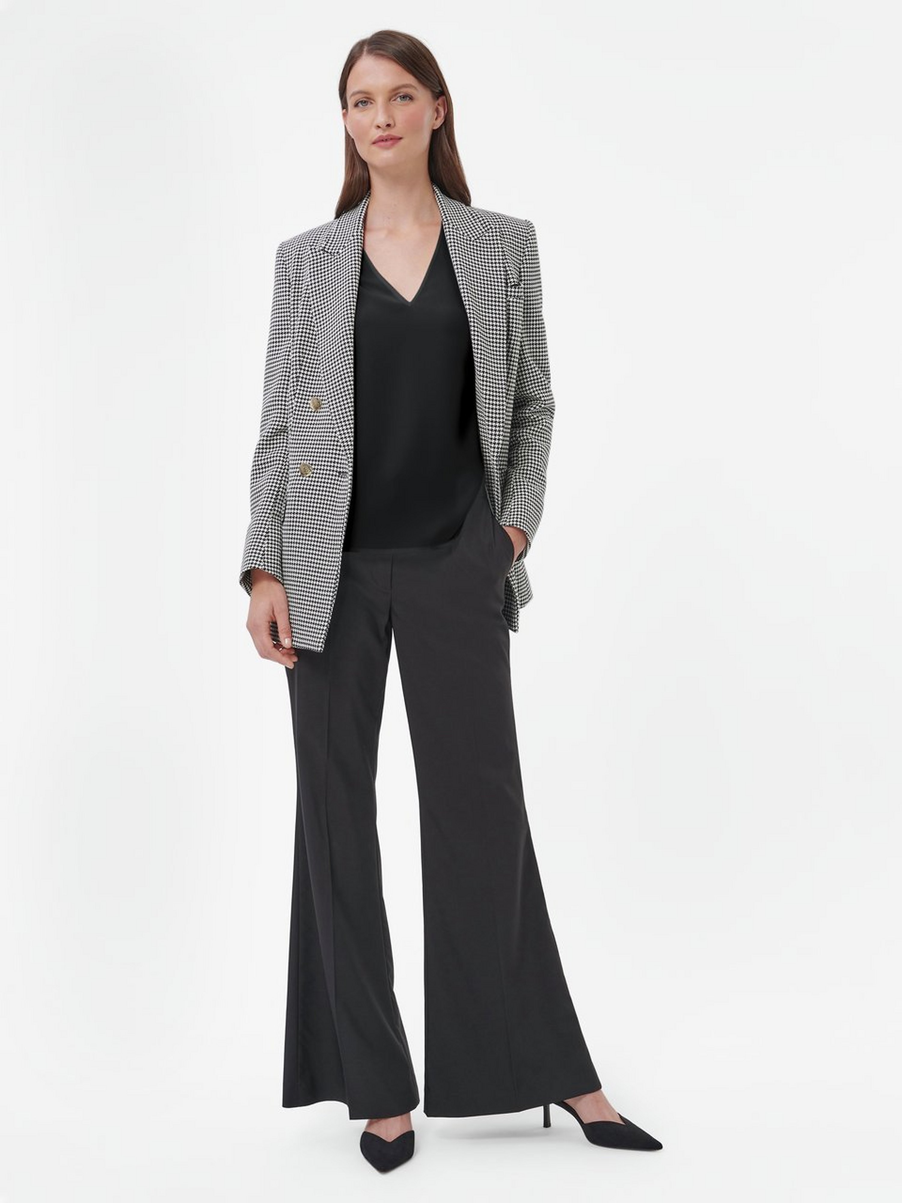 Bluse mit V-Ausschnitt