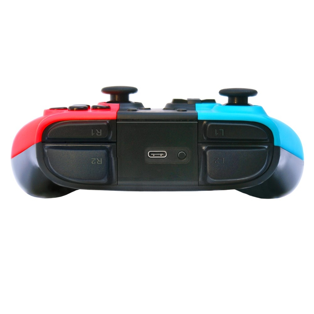 Kabelloser Wireless Bluetooth Game Controller kompatibel für Nintendo Switch / Switch 2 / OLED - Blau / Rot