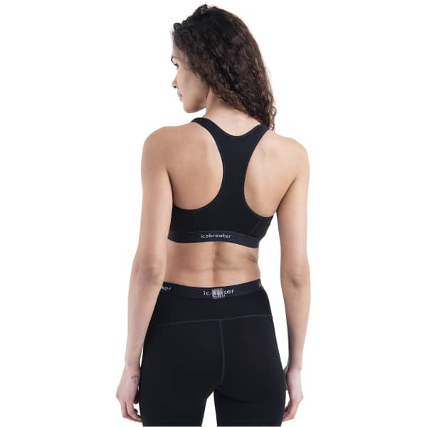 Brassière running ICEBREAKER W MERINO 125 ZONEKNIT RACERBACK BRA BLACK
