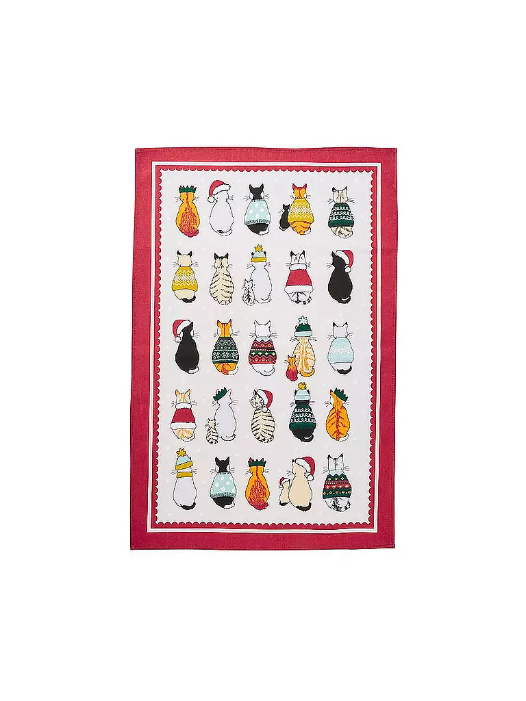 ULSTER WEAVERS Geschirrtuch Recycled Cats in Waiting bunt