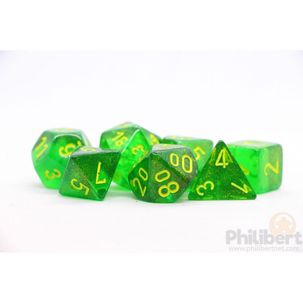 Set de 7 Dés JDR Chessex : Borealis