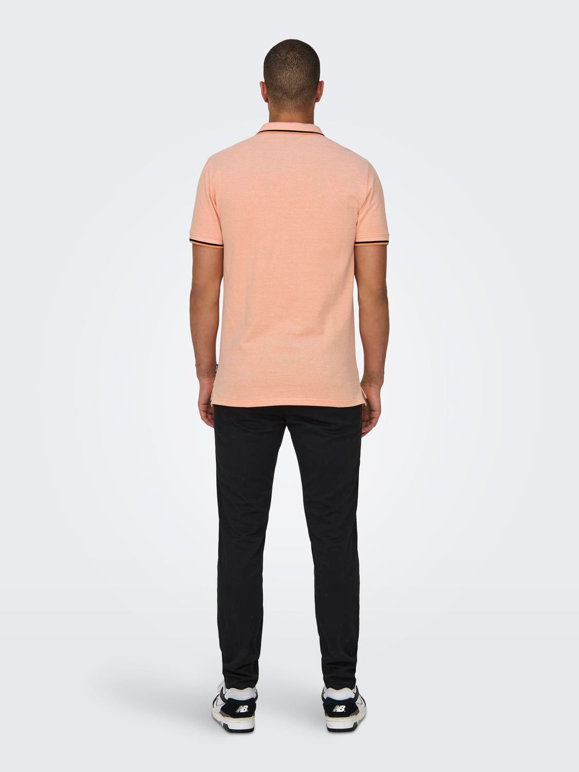 ONSFLETCHER Polo Muskmelon