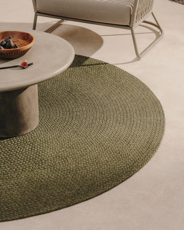 Kave Home Despas vloerkleed Ø200 beige