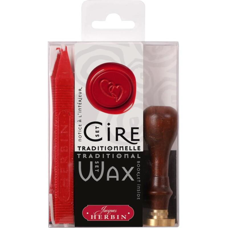 Set cire traditionnelle- coeur