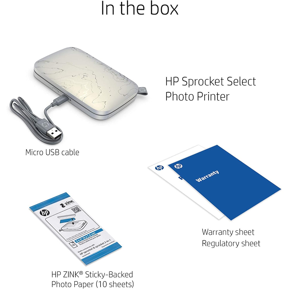 HP Sprocket Select Eclipse mobil fotoskriver (grå)