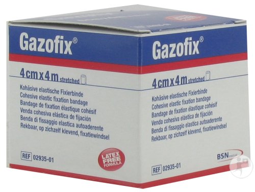 Bsn Medical Gazofix Bandage De Fixation Élastique Cohésif Sans Latex 4cm x 4m 1 Pièce (293501)