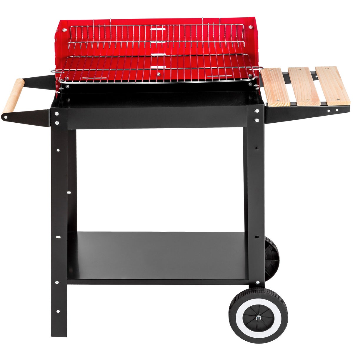 tectake grillwagen met 2 wielen, 86 x 34 x 80 cm