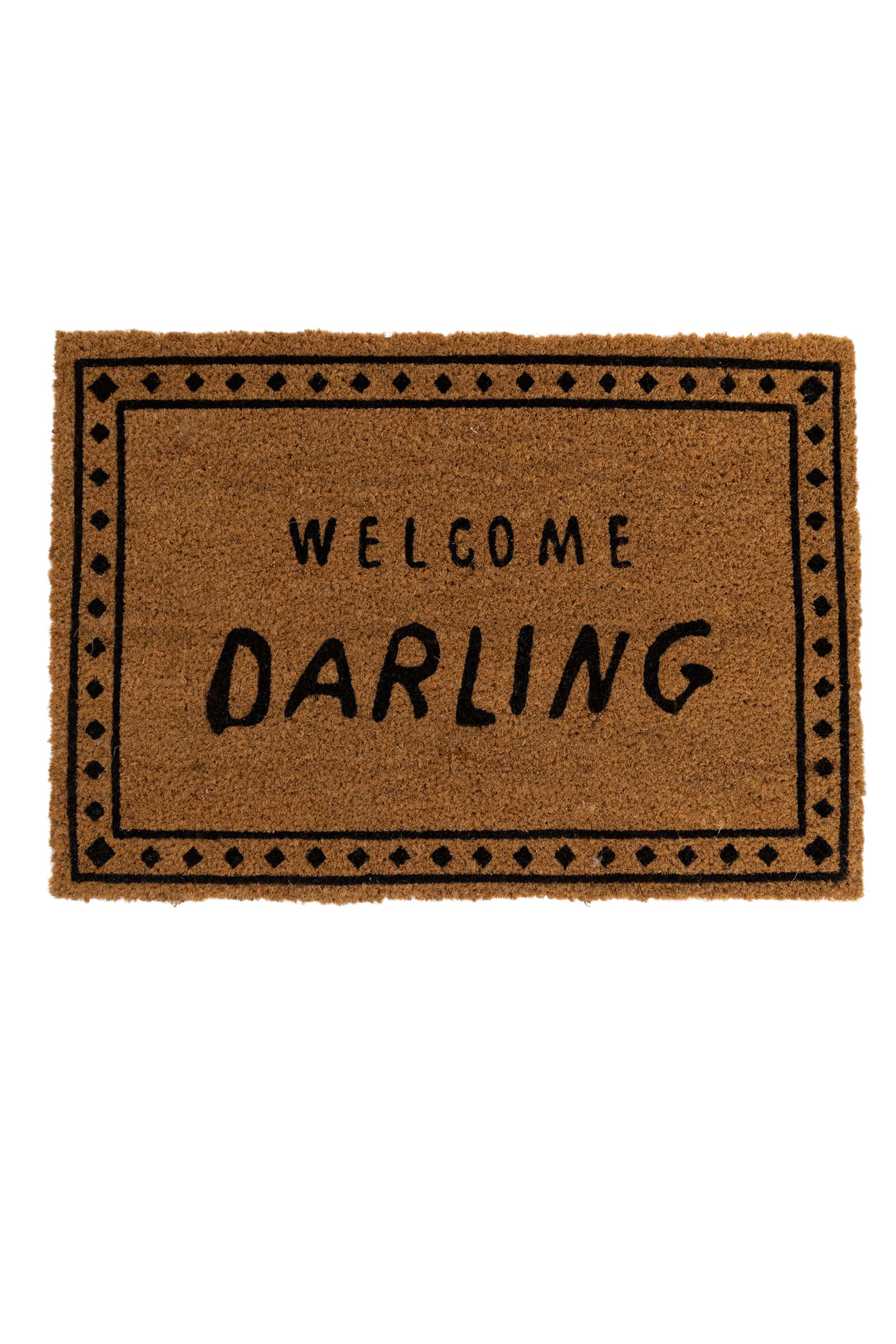 deurmat welcome darling bruin/zwart