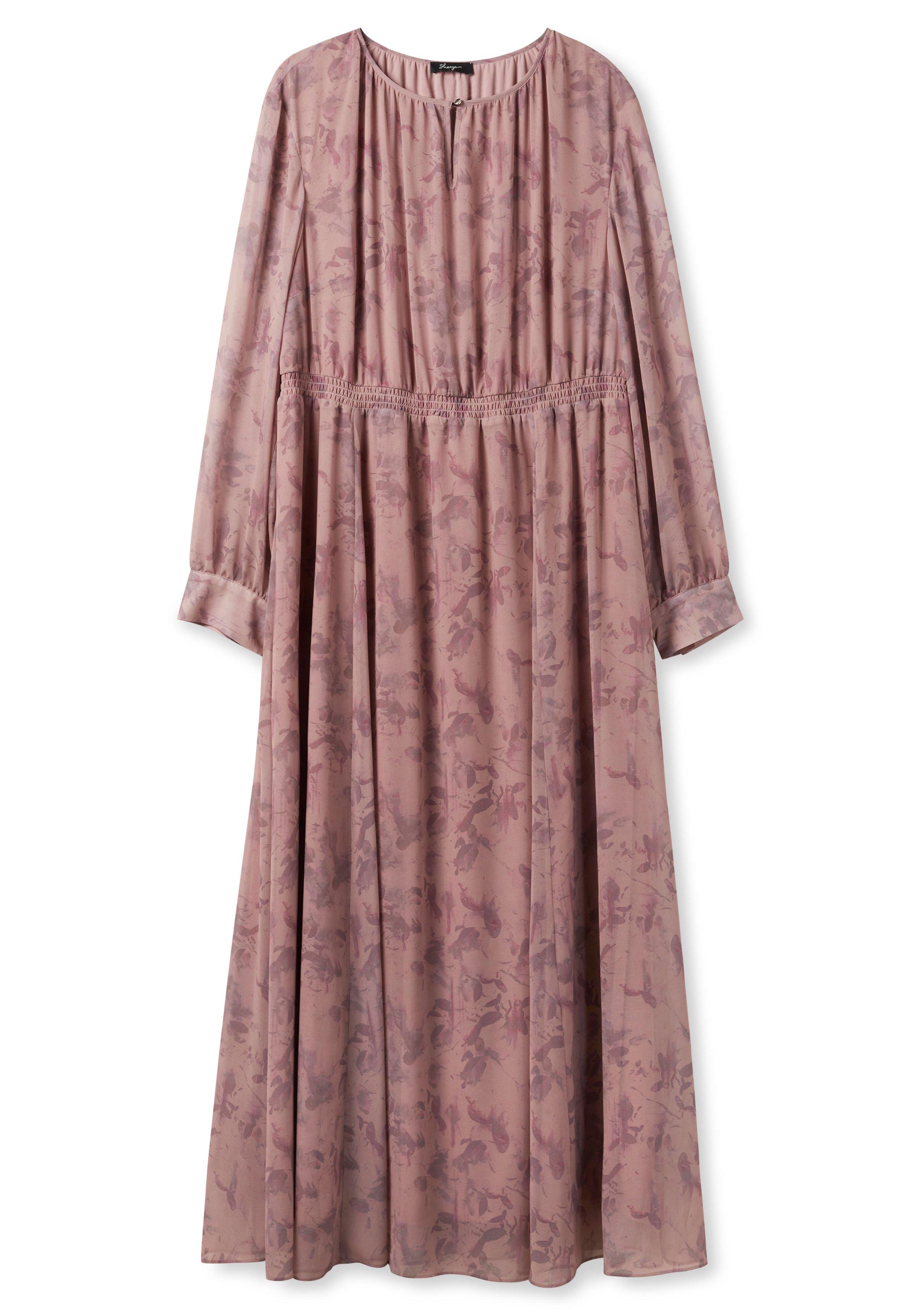 Chiffonkleid in Maxilänge, mit Alloverprint