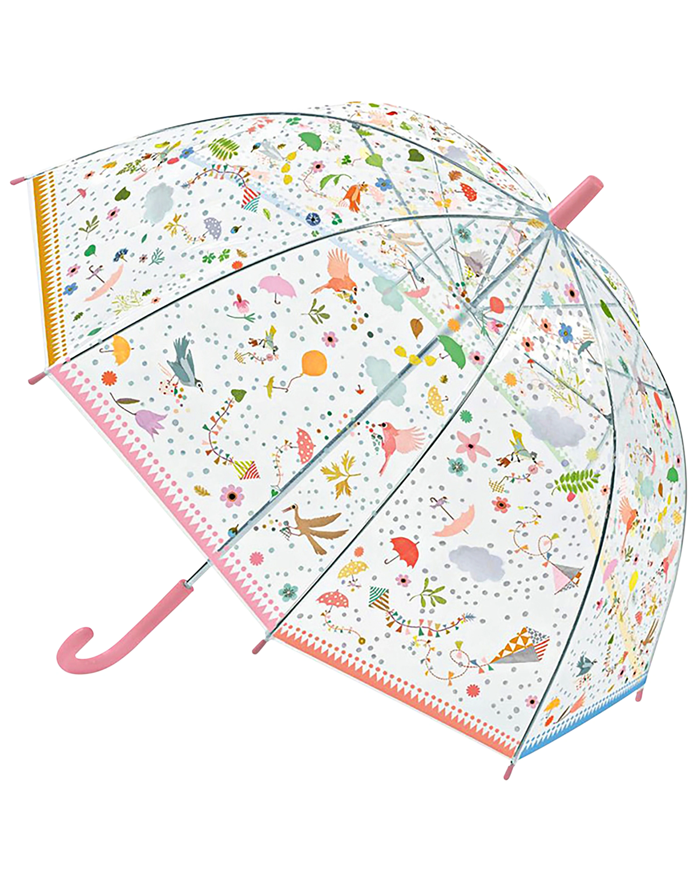 Regenschirm KLEINE FREUNDE in transparent/bunt