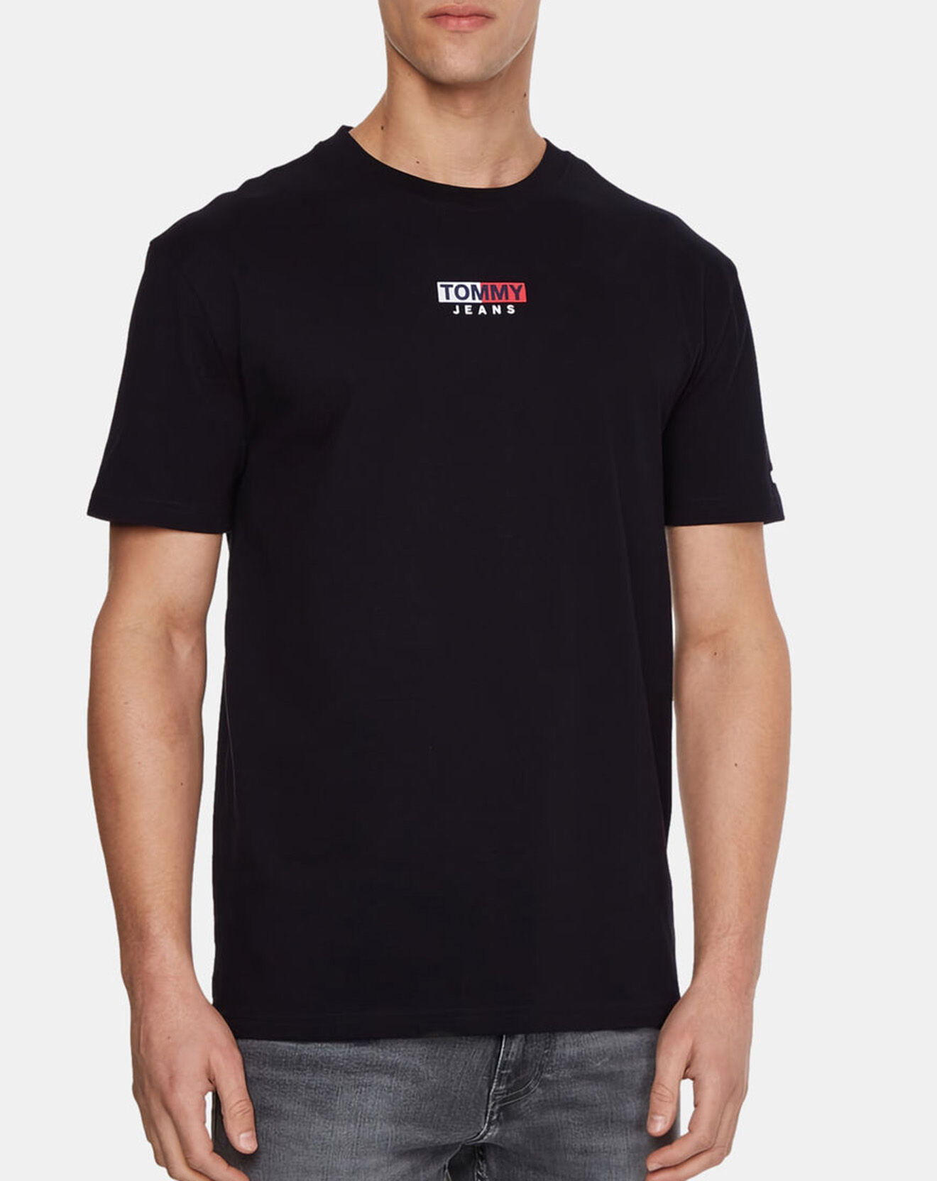 Tommy Jeans T-Shirt Peached Entry Flag noir