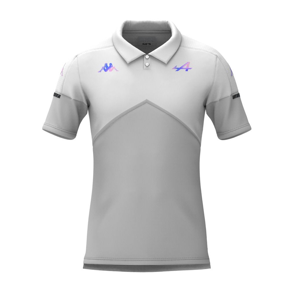 Kappa ANGAI ALPINE F1 - Polo Homme grey lt/white