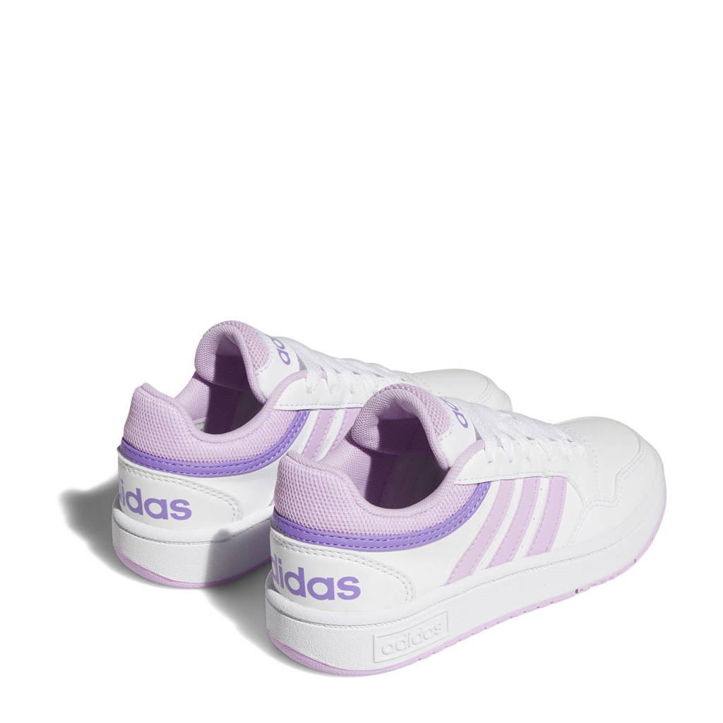 adidas Hoops 3.0 sneakers wit/lila