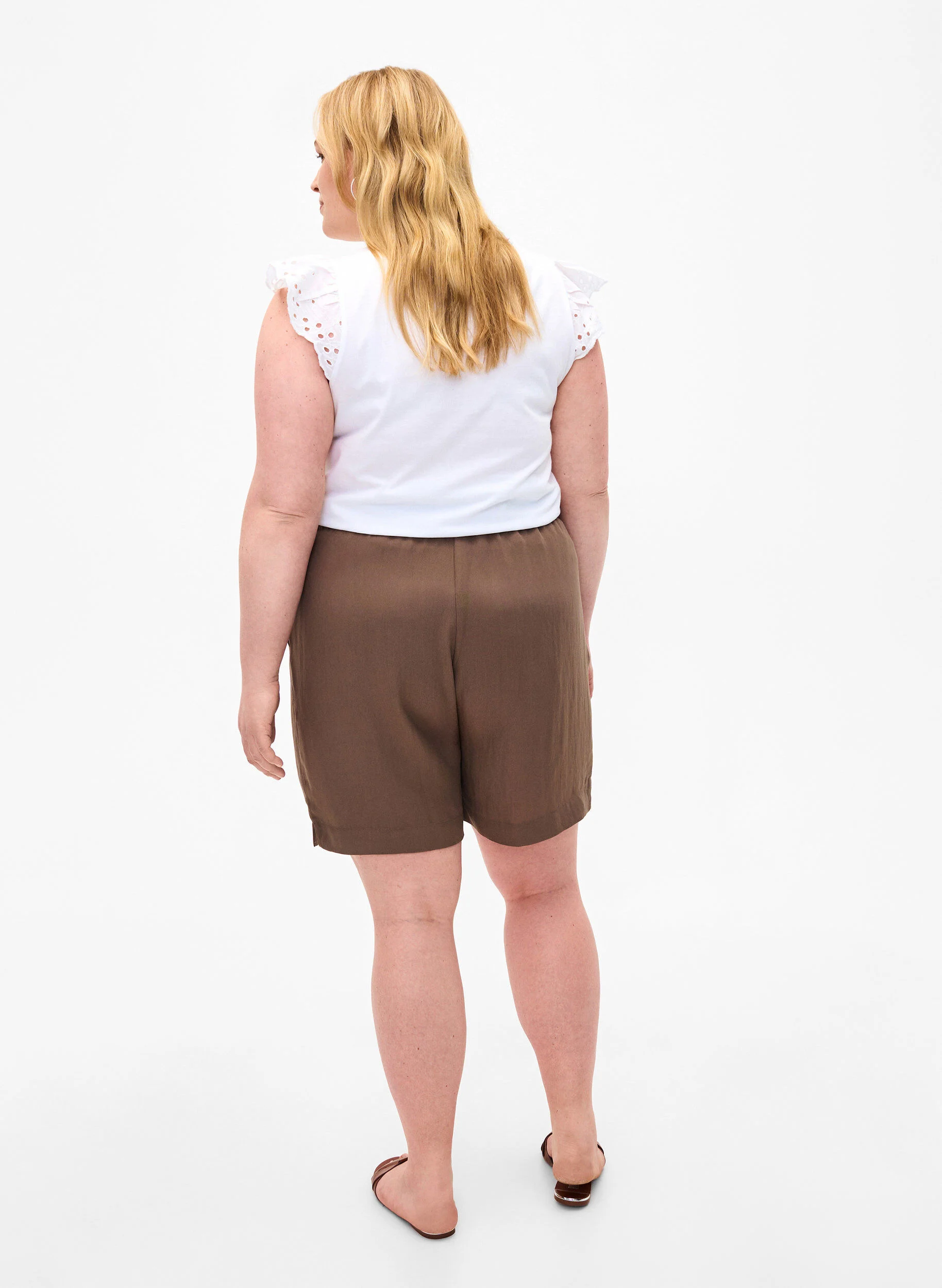 Løse shorts i viskose