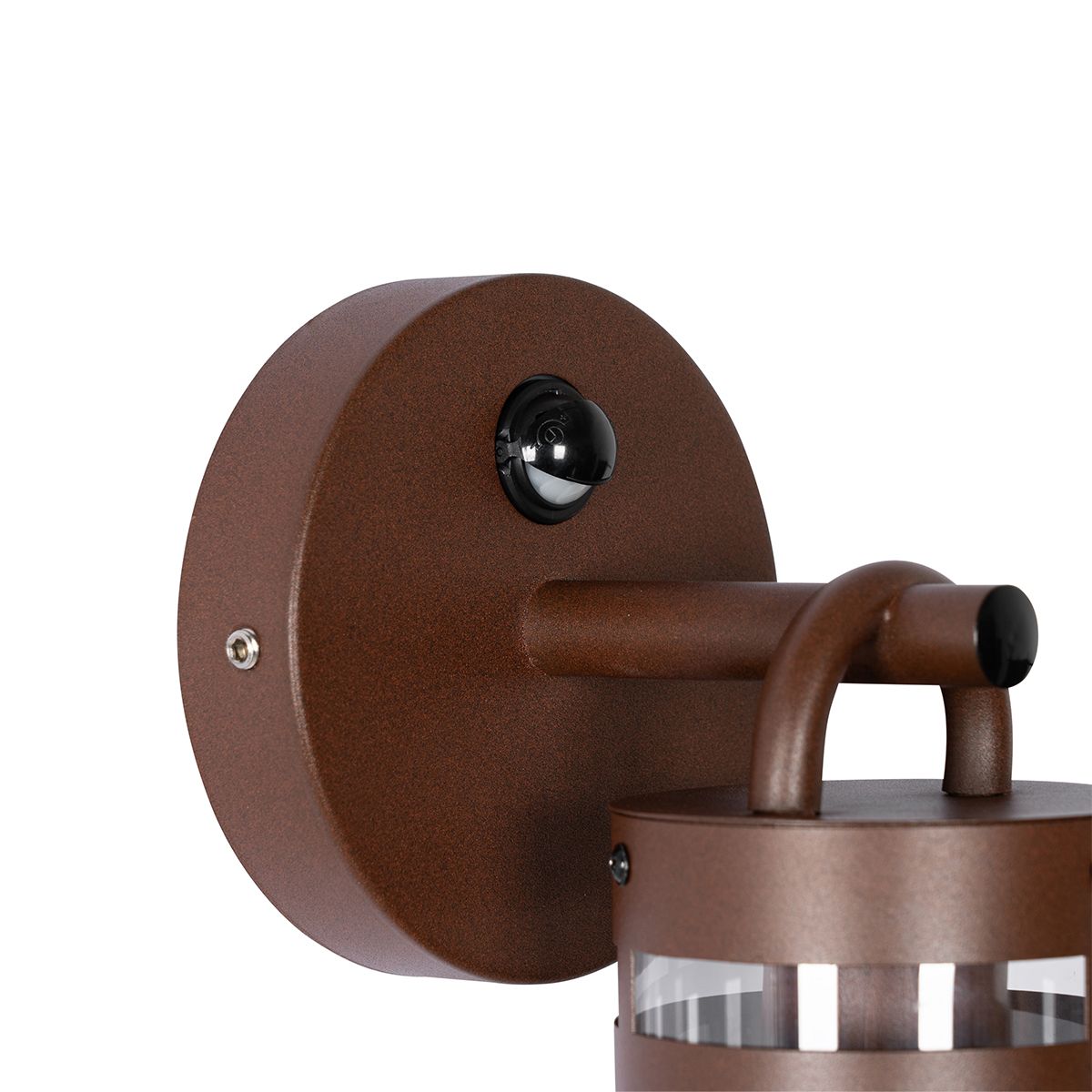 Buiten wandlamp roestbruin IP44 met bewegingssensor - Ruben