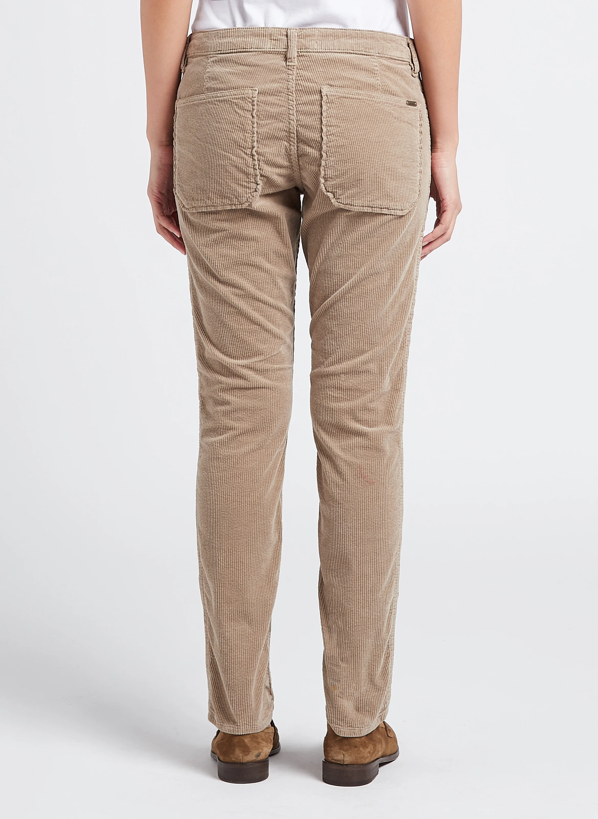 PIERCE - Pantalon slim en velours côtelé | Beige
