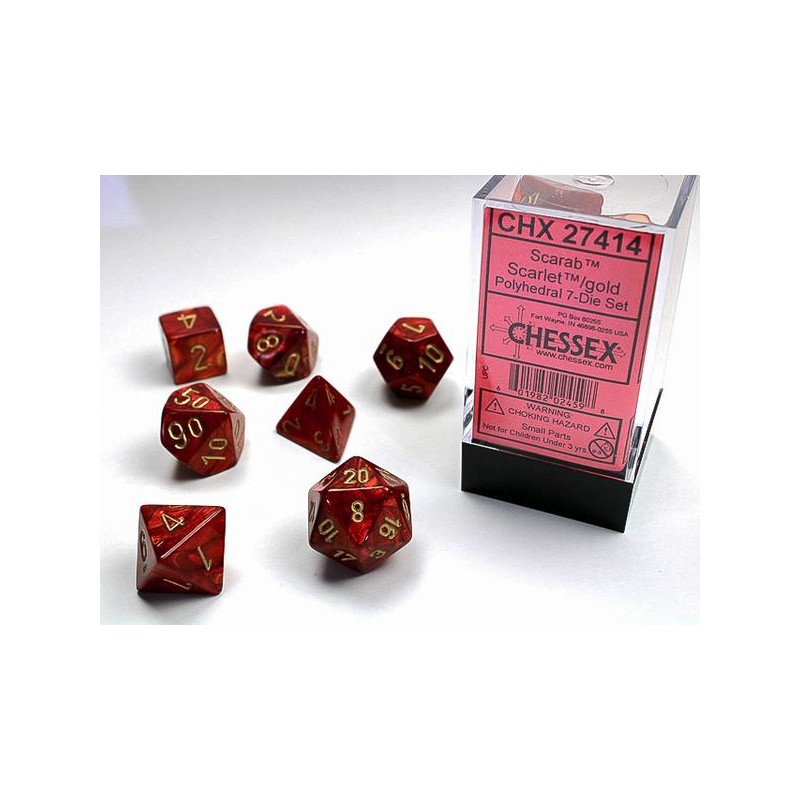 7 dés * scarabée * SCARLET