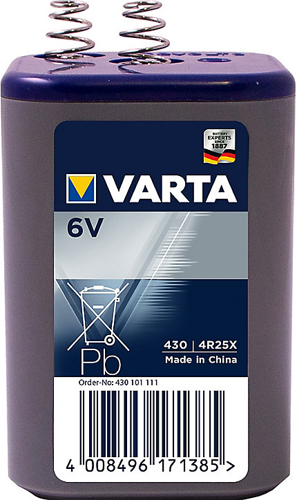 Pile saline 4R25 6V - 7.5Ah Varta, lot de 1