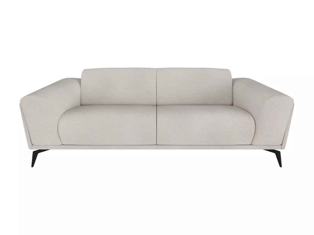 Canapé 3 places en tissu beige VUSARI