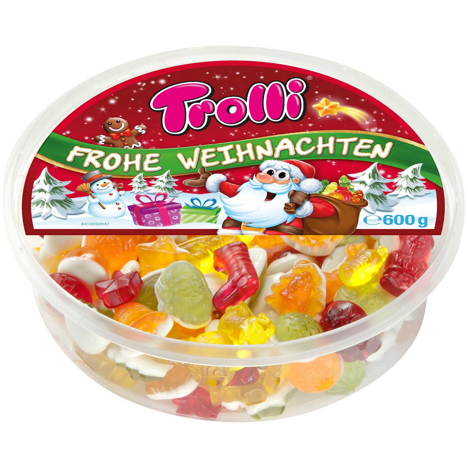 Trolli Christmas Party Fruchtgummi Mix 600g Dose MHD:29.1.26
