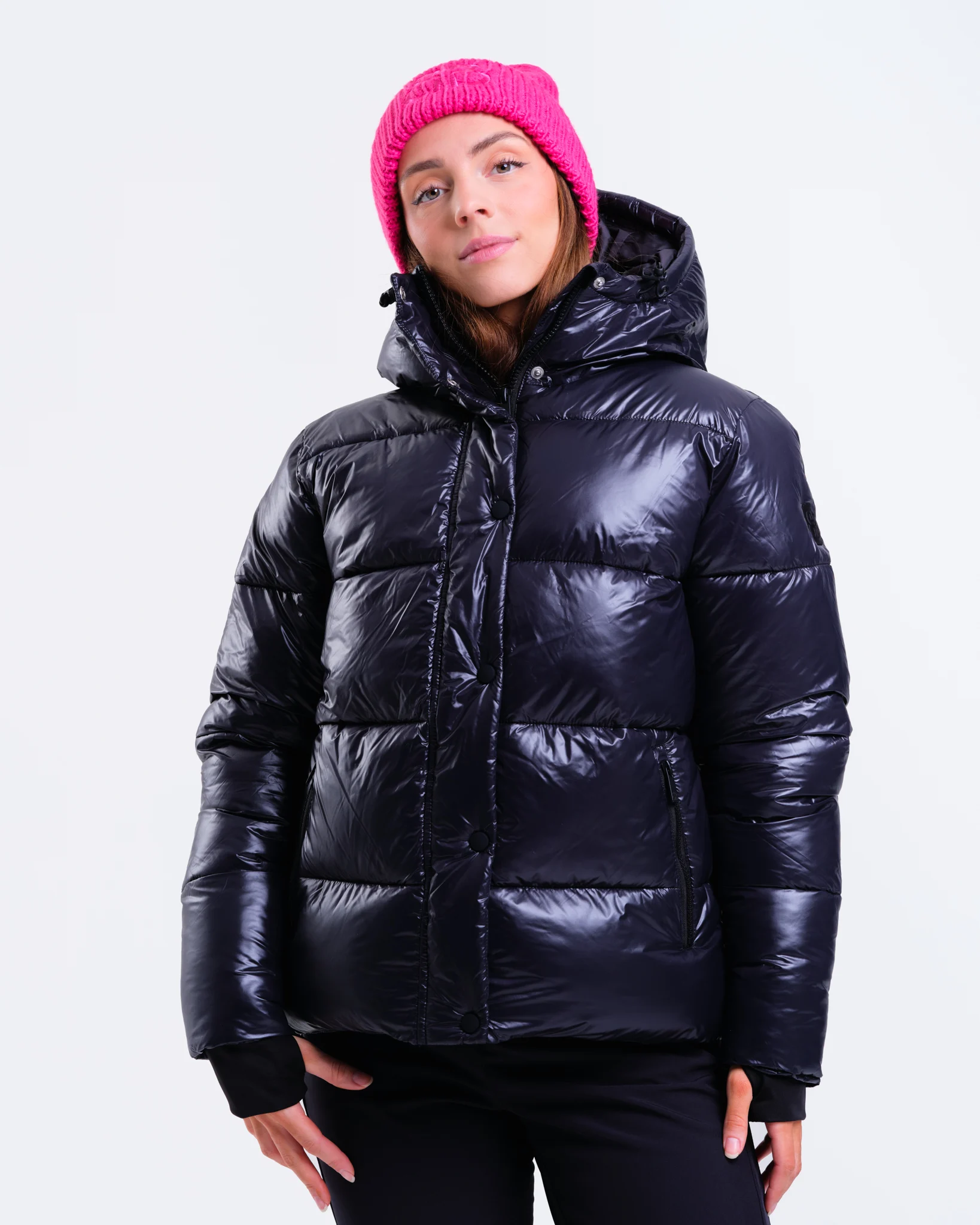 Bumpro Glow Oversized Puffer Jacket Black\Navy