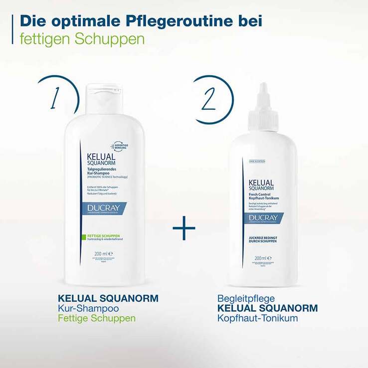 Ducray Kelual Squanorm Anti-Schuppen Shampoo fettig, 200 ml
