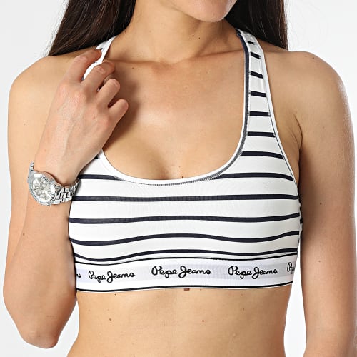 Brassière Femme Stripes PLU10927 Blanc