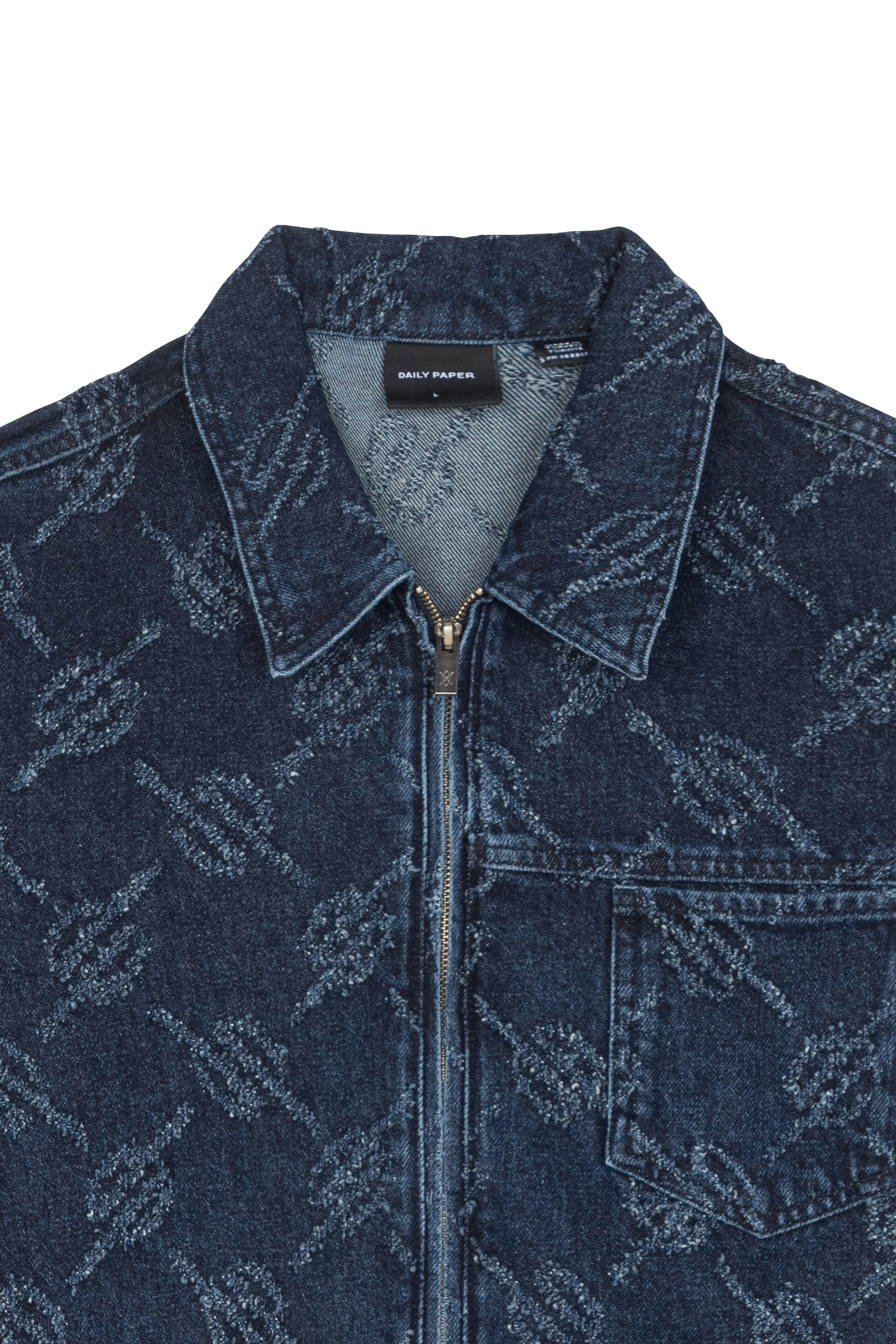 Daily Paper Veste jacob denim jacket Bleu