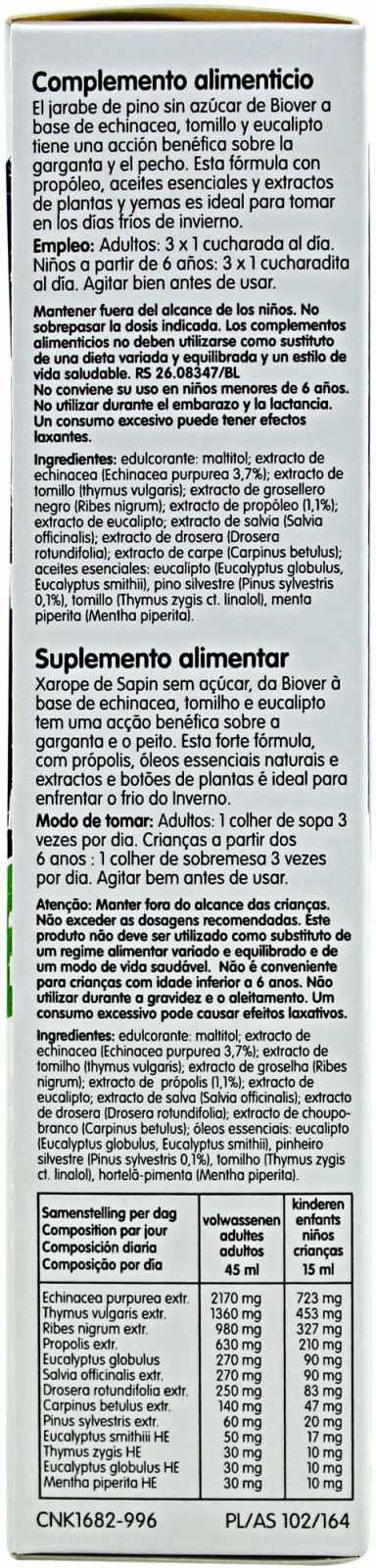 Xarope Biover Sapina 150 ml
