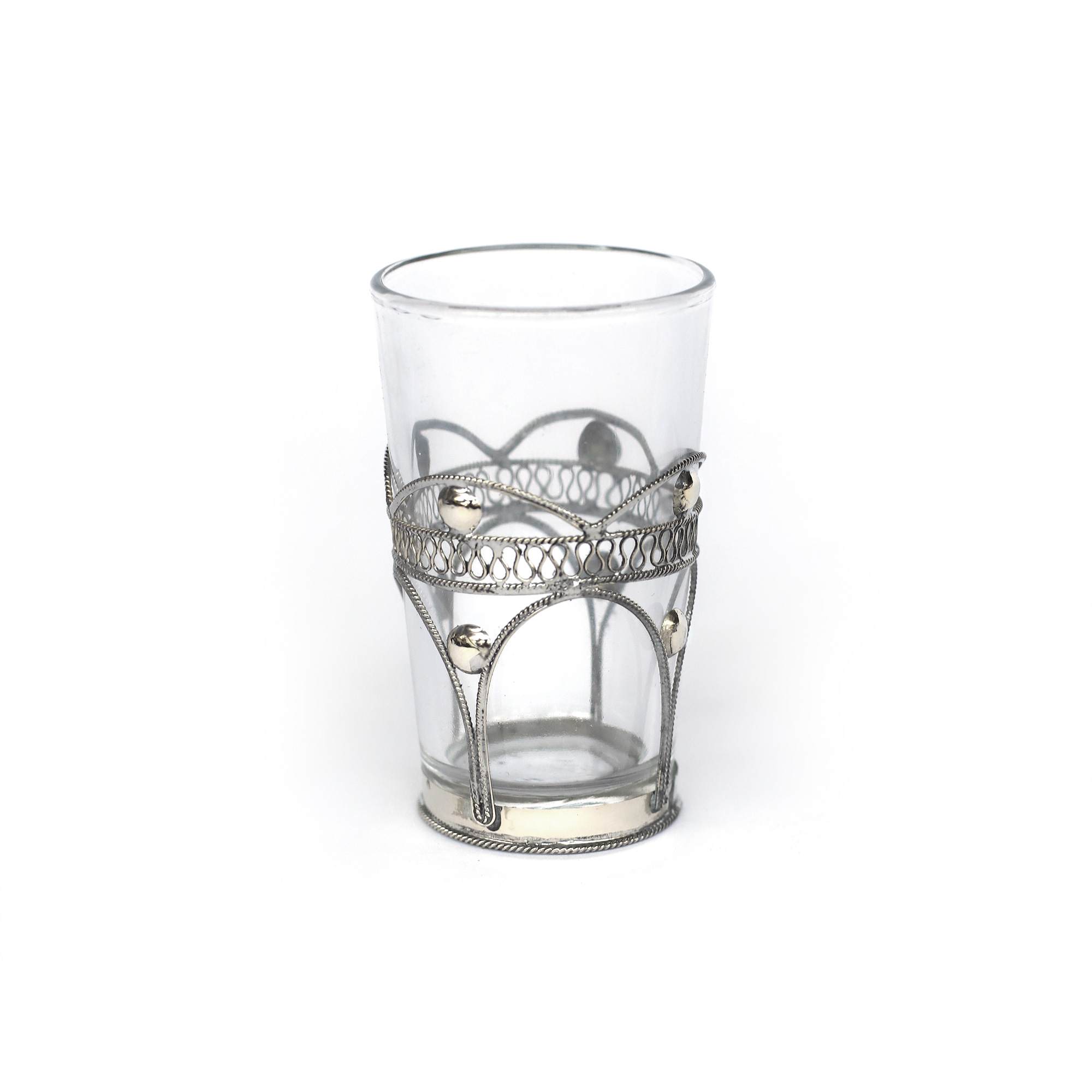 Teeglas 'Tokyo', silber, H 8 cm, Ø 5 cm zu 5,80