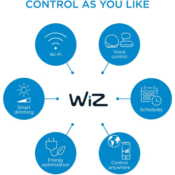 WiZ Lyskilde WA 7W A60 E27 WiFi