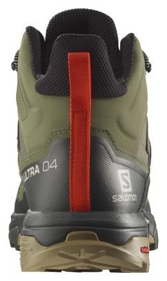 Chaussures de Randonnée Salomon X Ultra 4 Mid GTX Khaki Homme