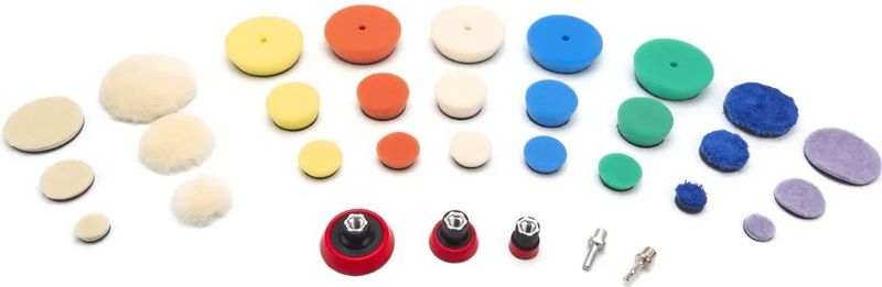 HBM - Polijstset - 32-delig - M14 en 6 mm Opname