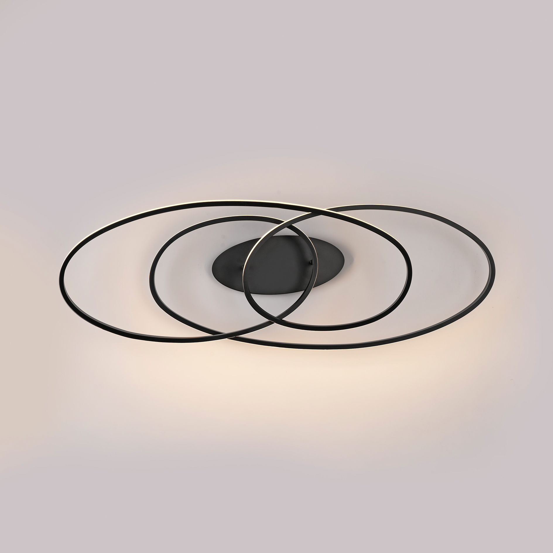 LED-Deckenleuchte - schwarz - 80 cm