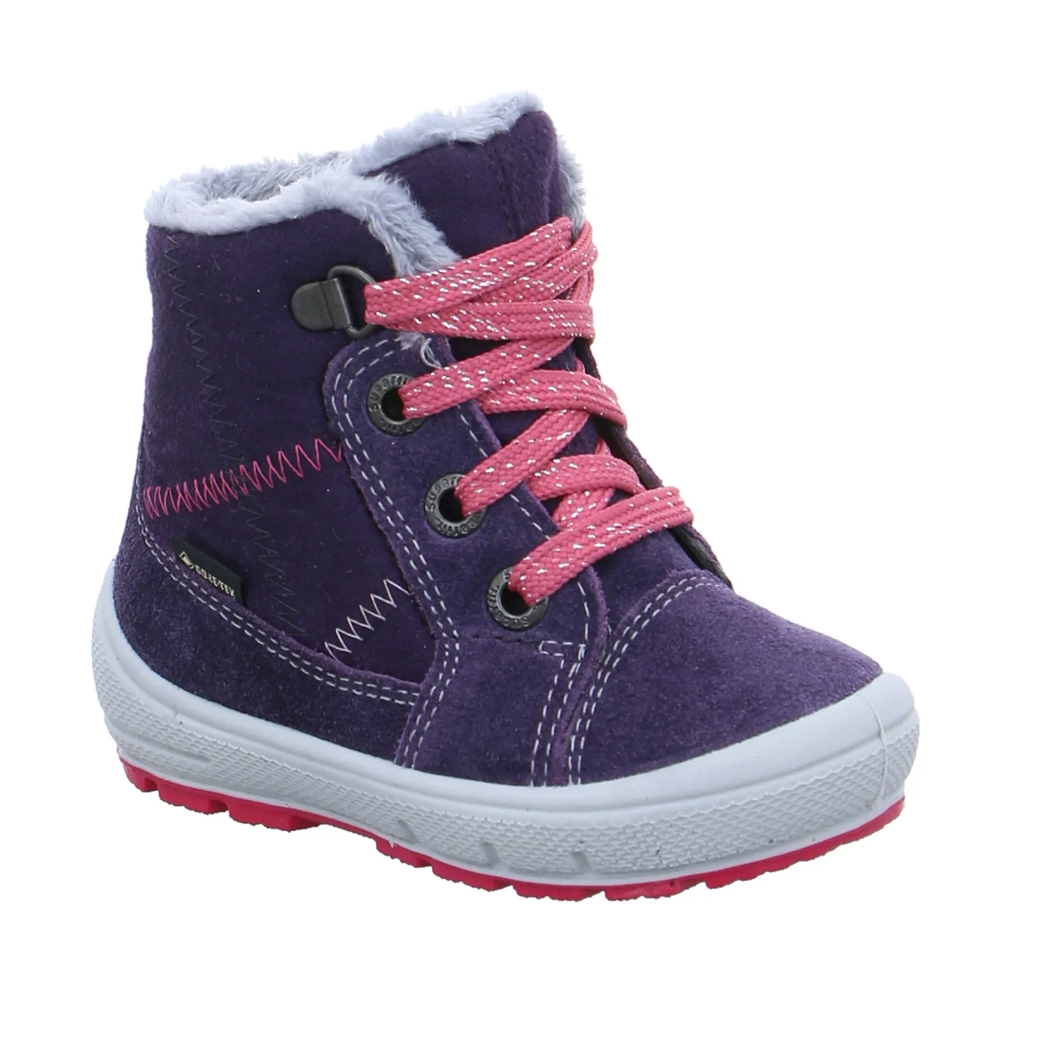 SUPERFIT Kleinkinder-Winter-Bottine Dunkelrot Textil  Baby-Boot