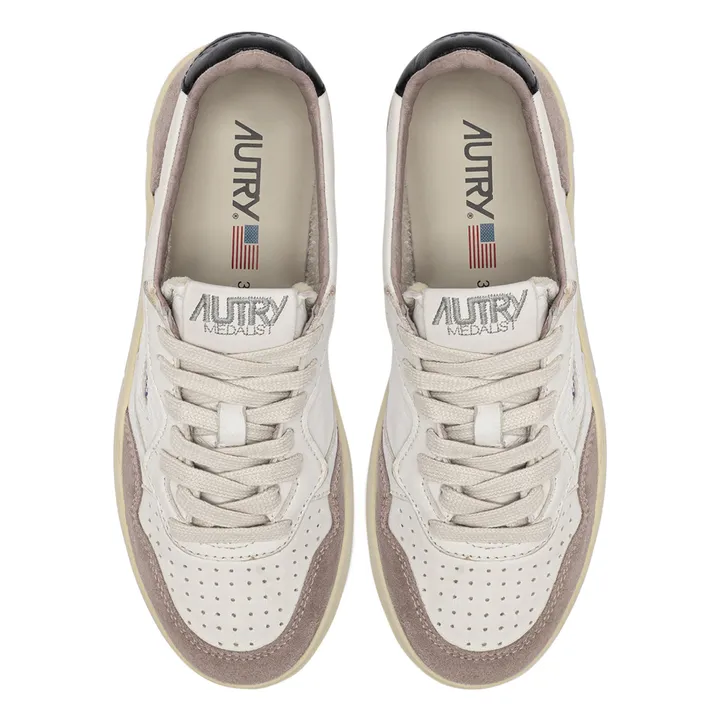 Autry Baskets Medalist Low Cuir de Chèvre/Suède | Beige