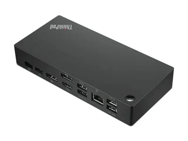 Lenovo® | ThinkPad Universal USB-C Dock - Dockingstation - USB-C - HDMI, 2 x DP - GigE - 90 Watt - Sort