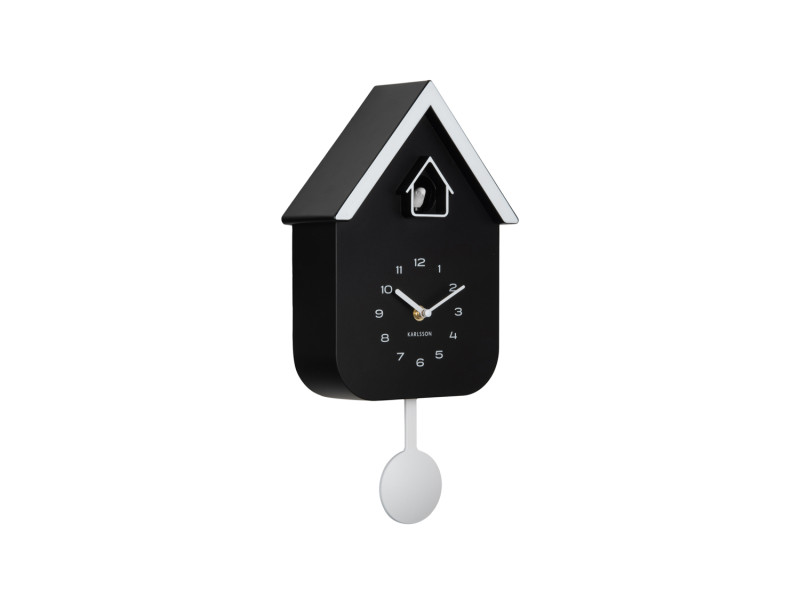 Wall Clock Dupla Color Cuckoo KA6081PU Soft purple & brilliant orange