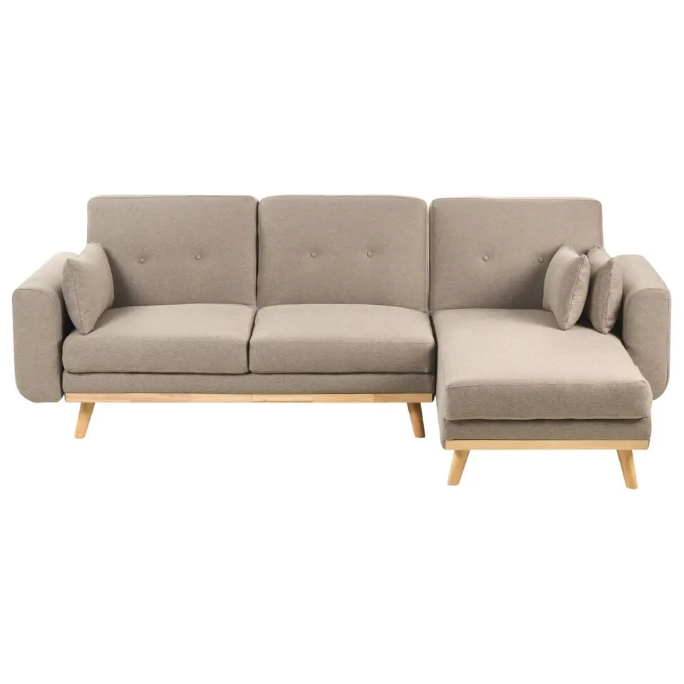 KAARINA - Hoekbank - Lichtbruin - Linkszijdig - Polyester