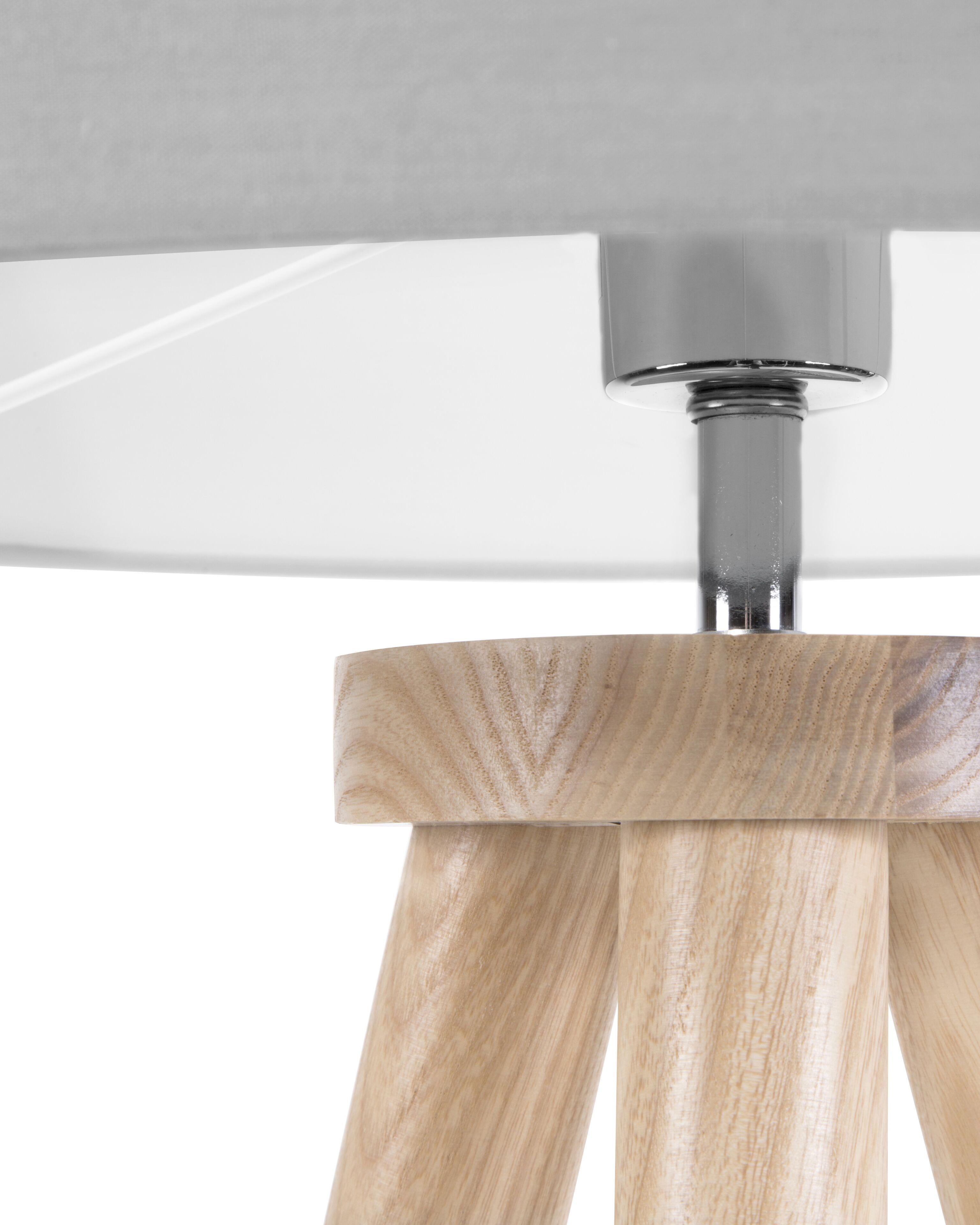 Staande lamp NITRA Eikenhout Grijs