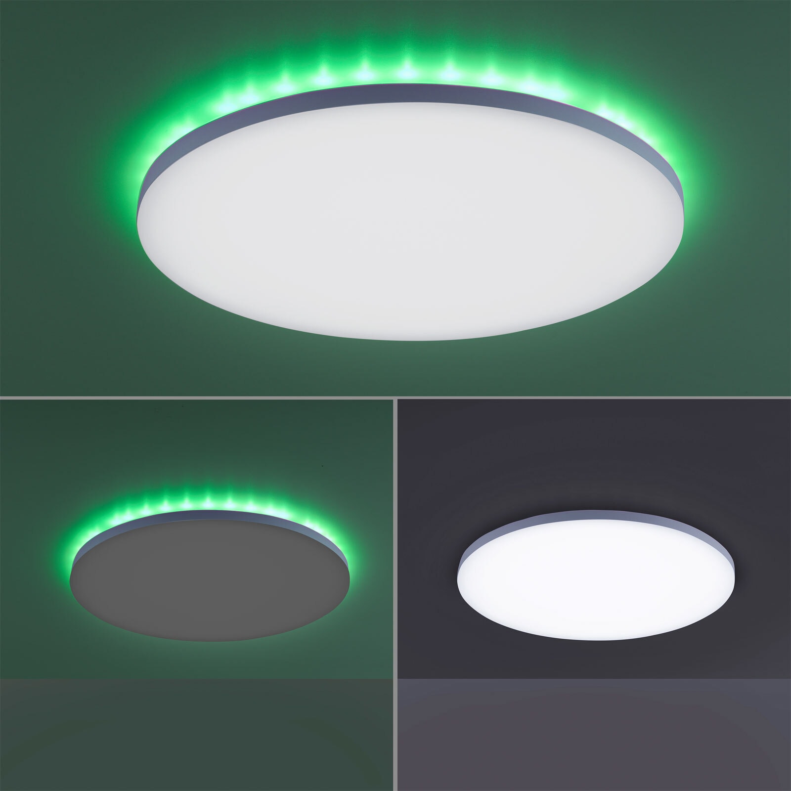 LED-Deckenleuchte Gustav 42x2,9 cm rund weiß