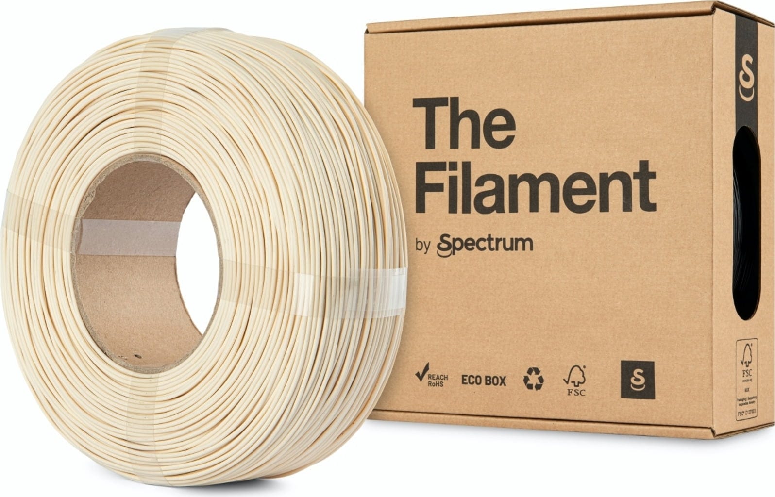 The Filament  ReFill PLA Wood Ash, 1,75 mm / 1000 g    Zuverlässiges & kostengünstiges PLA ohne Spule in Wood Ash