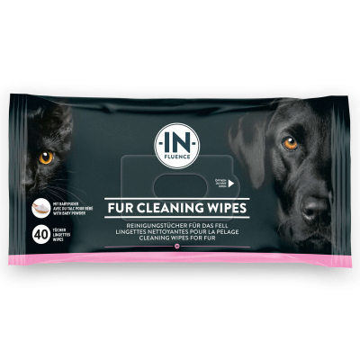 In-Fluence Reinigungstücher Fell CleaningWipes Babypuder 40Stk