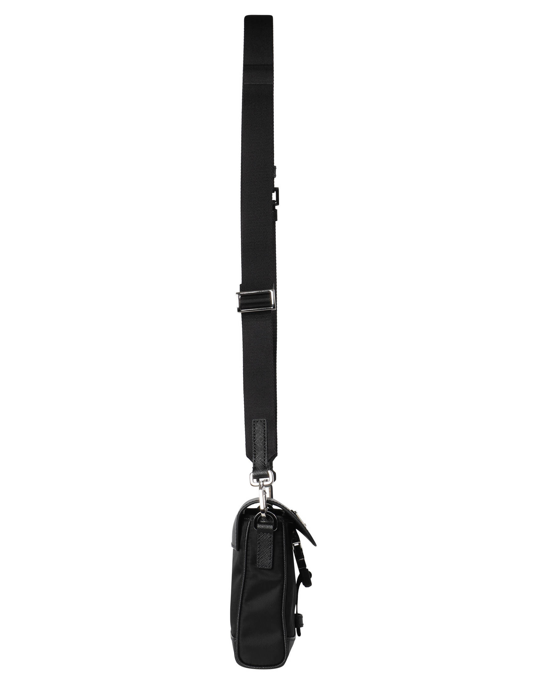Prada| Herren Umhängetasche aus Re-Nylon und Saffiano Leder