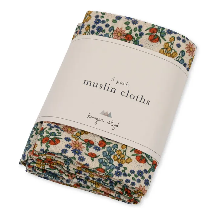 Konges Sløjd Langes en coton bio Bibi Fleur - Set de 3