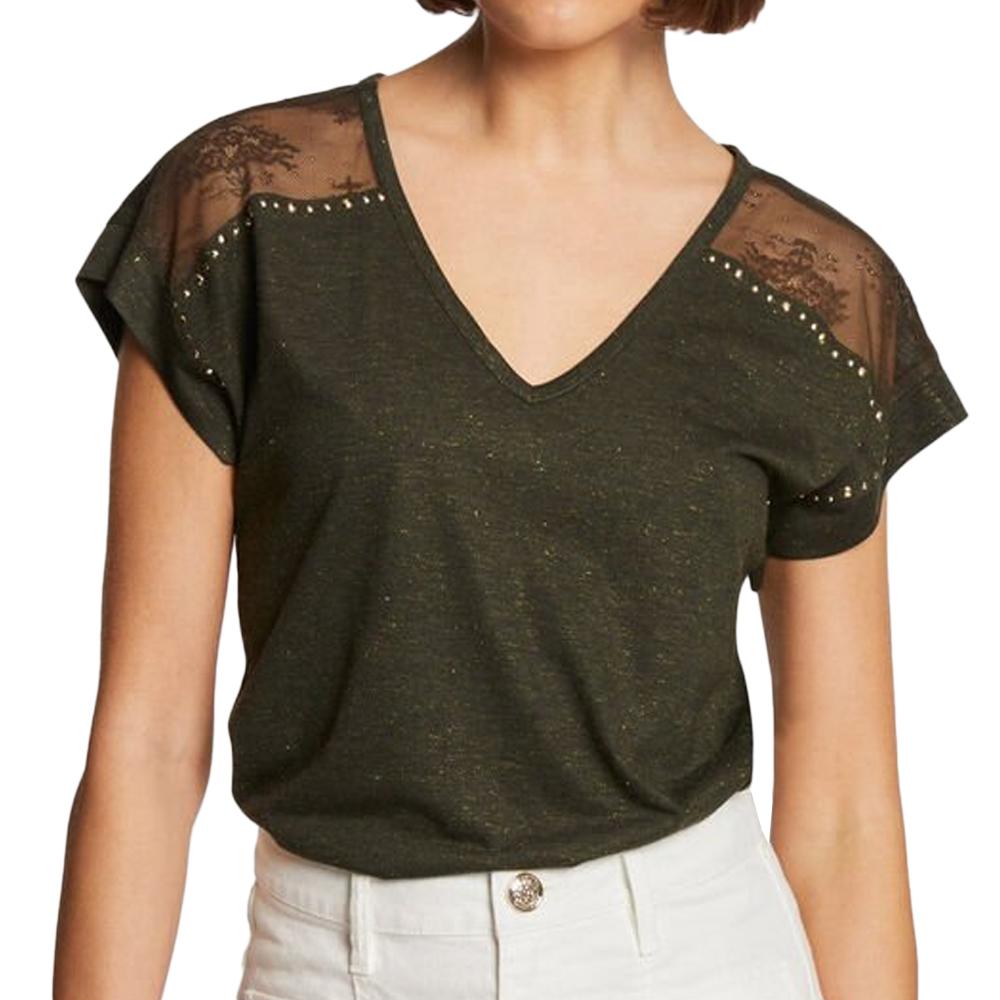 Morgan T-shirt Kaki Femme Morgan DINAMI